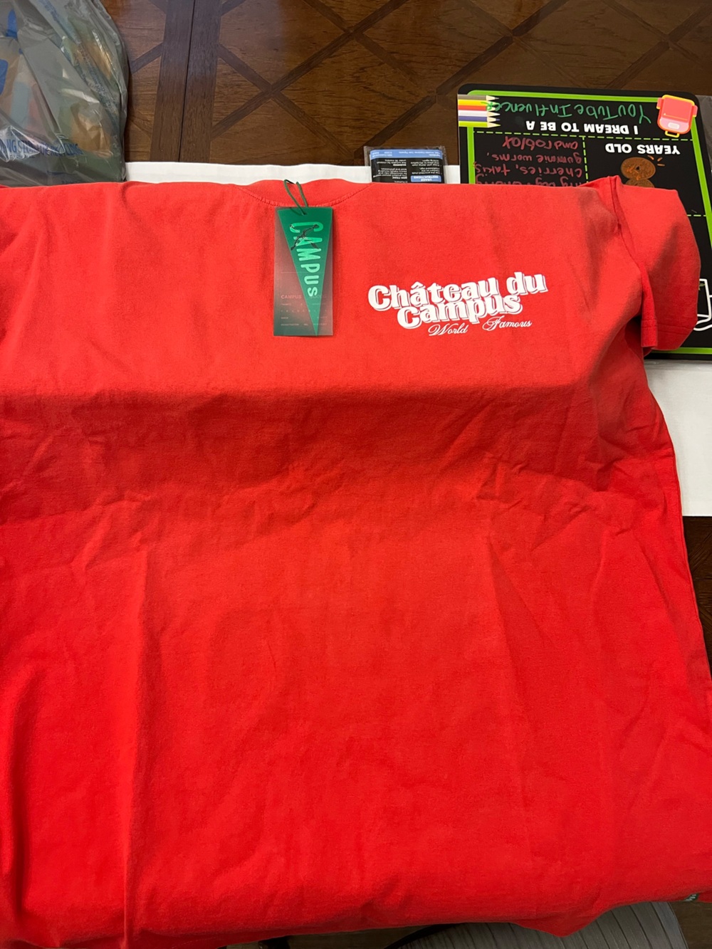 Château du Campus Red Short Sleeve Tee
